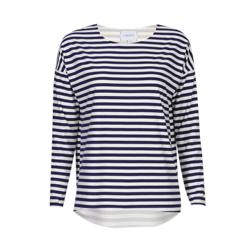 Liberté - Alma Ls Top - Blue Creme Stripe
